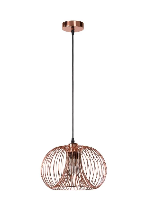 Lucide VINTI - Pendant light - Ø 30 cm - 1xE27 - Copper - turned off